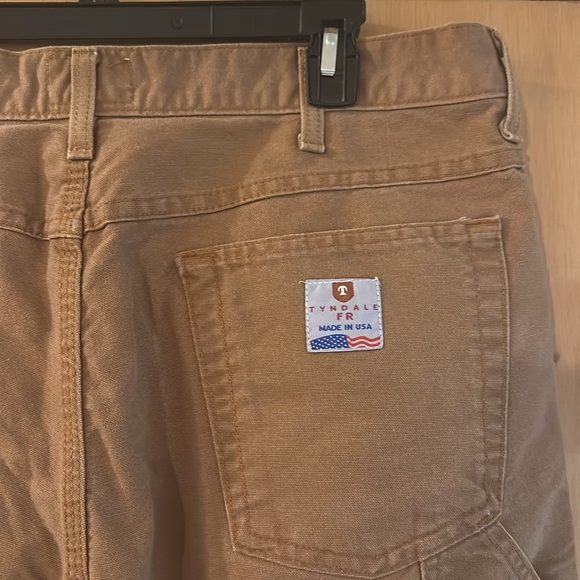 Tyndale Men’s Flame Resistant FR Straight Relaxed Fit Pants Brown Size 38x32 - Picture 6 of 11